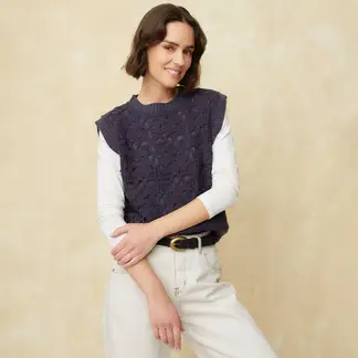 UNIVERSITY CLUB - Chaleco Mujer Tejido