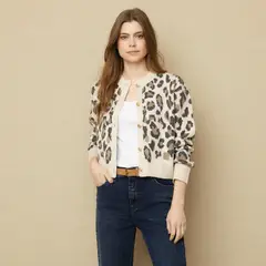 UNIVERSITY CLUB - Cardigan Mujer con Estampado Regular fit