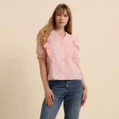 UNIVERSITY CLUB - Blusa Mujer Boleros Manga corta