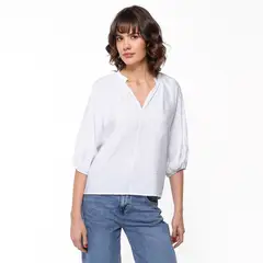 UNIVERSITY CLUB - Blusa Mujer con Estampado Manga 3/4