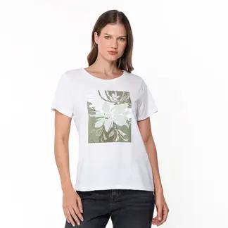 SOUTHLAND - Camiseta Mujer Con Estampado Manga corta de Algodón