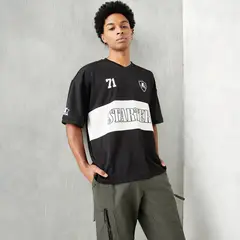 STARTER - Camiseta Hombre Manga corta con Estampado Oversized fit