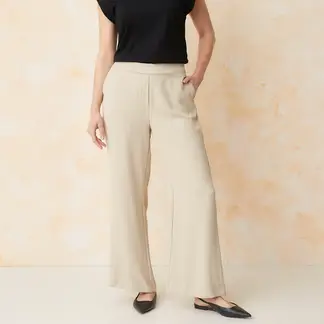 SOUTHLAND - Pantalón Palazzo Mujer Tiro medio