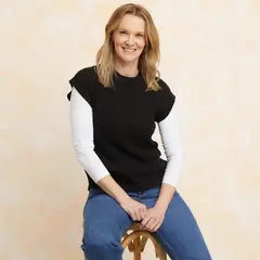 SOUTHLAND - Chaleco Mujer Tejido Regular fit