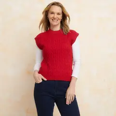 SOUTHLAND - Chaleco Mujer Tejido Regular fit