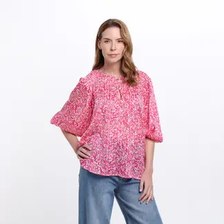 SOUTHLAND - Blusa Mujer con Estampado Manga 3/4