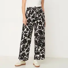 NEWPORT - Pantalón Flare Mujer Tiro alto con Estampado