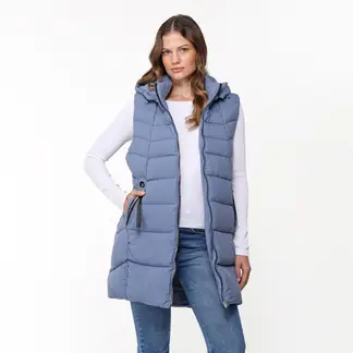 NEWPORT - Chaleco Mujer Acolchado Con capota