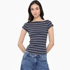 SYBILLA - Camiseta Mujer Manga corta de Algodón