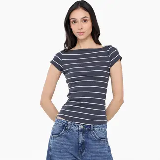 SYBILLA - Camiseta Mujer Manga corta de Algodón