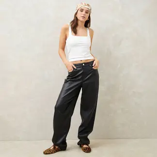 SYBILLA - Pantalón Balloon Mujer Tiro alto