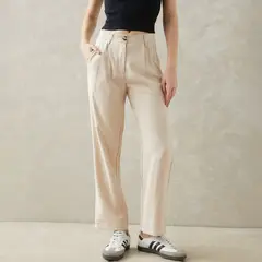 SYBILLA - Pantalón Recto Mujer Tiro alto