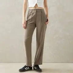 SYBILLA - Pantalón Recto Mujer Tiro alto