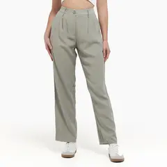 SYBILLA - Pantalón Recto Mujer Tiro alto