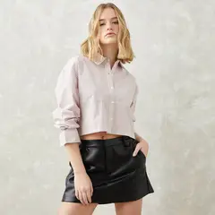 SYBILLA - Blusa Mujer Manga larga de Algodón