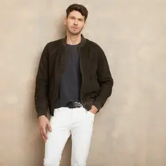 WOLF & HANK - Chaqueta de cuero Hombre