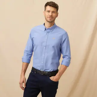 LA MARTINA - Camisa Hombre Manga larga Recto de Algodón