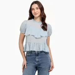 SYBILLA - Blusa Mujer Manga corta