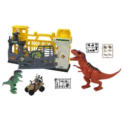 DINO VALLEY - Figuras de animales PLAY SET DINO ESCAPE DEL LABORATORI