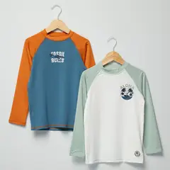 YAMP - Camiseta UV Niño Pack de 2 unidades con Estampado Manga larga