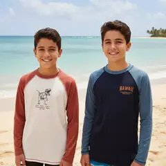 YAMP - Camiseta UV Niño Pack de 2 unidades con Estampado Manga larga