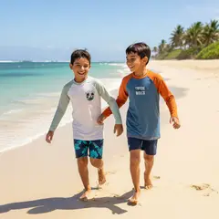 YAMP - Camiseta UV Niño Pack de 2 unidades con Estampado Manga larga