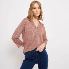 UNIVERSITY CLUB - Blusa Mujer con Estampado Manga 3/4