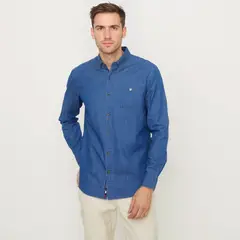 UNIVERSITY CLUB - Camisa Hombre Manga larga de Algodón