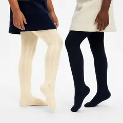 YAMP - Medias pantalón para Niña Pack de 2 unidades de Algodón