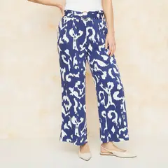 SOUTHLAND - Pantalón Palazzo Mujer Tiro alto con Estampado
