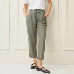 BASEMENT - Pantalón Recto Mujer Tiro medio