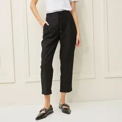 BASEMENT - Pantalón Recto Mujer Tiro medio