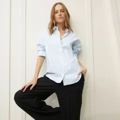 BASEMENT - Camisa Mujer de Rayas Manga larga