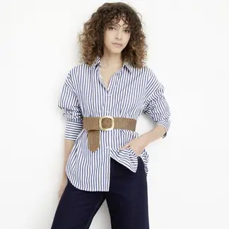 BASEMENT - Camisa Mujer de Rayas Manga larga