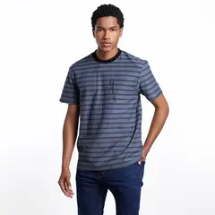 DOO AUSTRALIA - Camiseta polo Hombre Manga corta de Rayas de Algodón