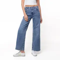 UNIVERSITY CLUB - Jean Wide leg Mujer Tiro alto