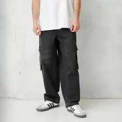 BEARCLIFF - Jean Cargo Hombre Baggy de Algodón