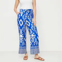 NEWPORT - Pantalón Palazzo Mujer Tiro alto con Estampado