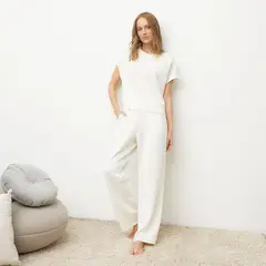 BENETTON - Pijama completa con pantalón Mujer Largo Manga corta