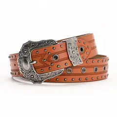 DENIMLAB - Cinturón Sintet C1CIA105AV CAMEL M/L