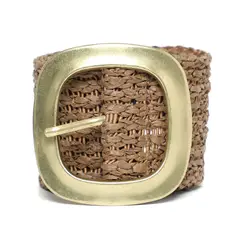 BASEMENT - Cinturón Sintet CIB106AV26 BLACK AND WHITE S/M