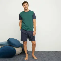 NEWPORT - Pijama Hombre Manga corta de Algodón