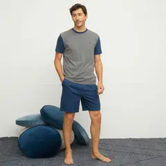 NEWPORT - Pijama Hombre Manga corta de Algodón