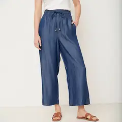 NEWPORT - Pantalón Culotte Mujer Tiro alto