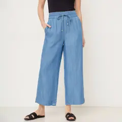 NEWPORT - Pantalón Culotte Mujer Tiro alto