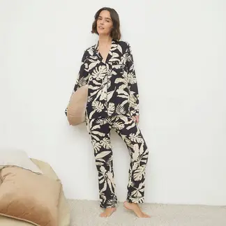 BLU - Pijama completa con pantalón Mujer Largo Manga larga