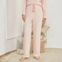 BLU - Pantalón de pijama Mujer Largo de Viscosa