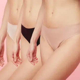 BLU - Tangas Brasileras Pack de 3 Invisible Mujer