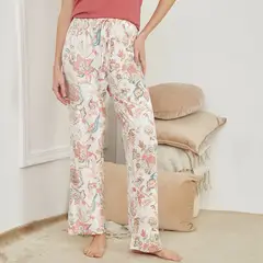 BLU - Pantalón de pijama Mujer Largo de Viscosa