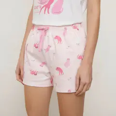 SYBILLA - Short de pijama Mujer Corto No aplica de Algodón